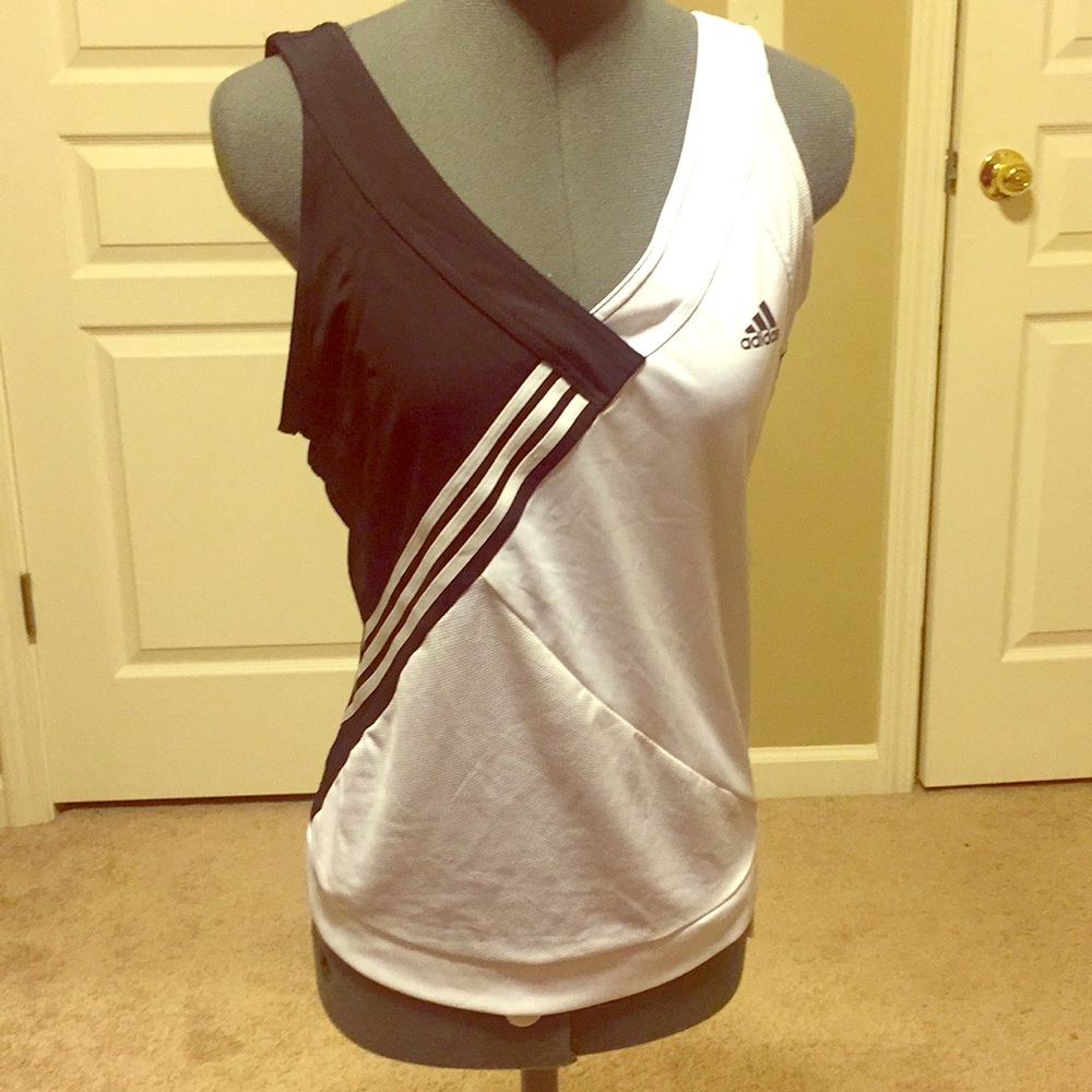Adidas climacool workout top Size M black & white